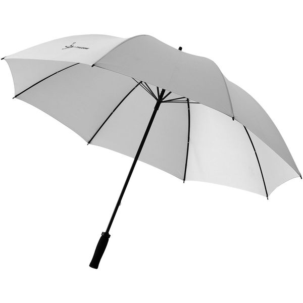 Grand Parapluie Tempete Fibre Verre Imprime Argent