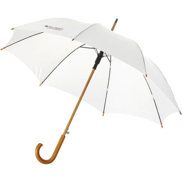 Parapluie Automatique Canne Personnalise Blanc