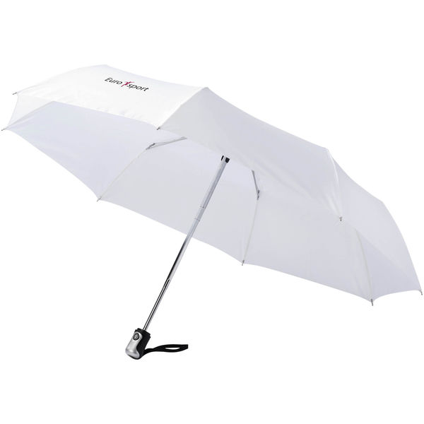 Parapluie Automatique De Poche Imprime Blanc