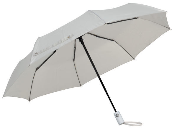 Parapluie Automatique Noir Personnalisable Gris perle