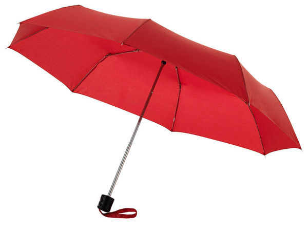 Parapluie De Poche Metal Avec Photo Rouge