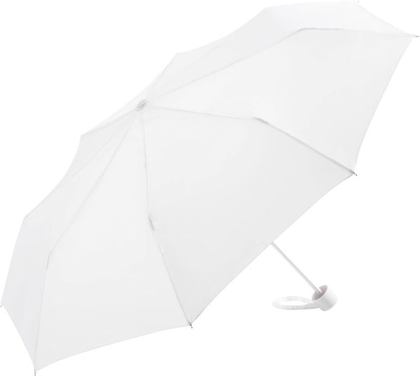 Parapluie de poche publicitaire manche pliant Blanc