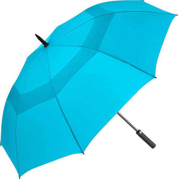 Parapluie golf publicitaire manche droit Bleu clair