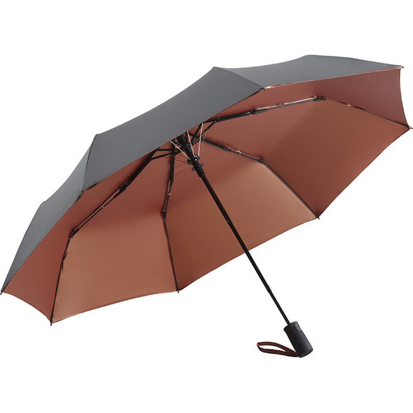 Parapluie de poche personnalisable |Ouverture automatique Gris