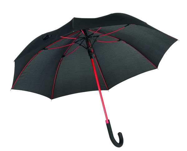 Parapluie publicitaire automatique|CANCAN Noir Rouge