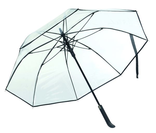 Parapluie publicitaire automatique|VIP Noir Transparent