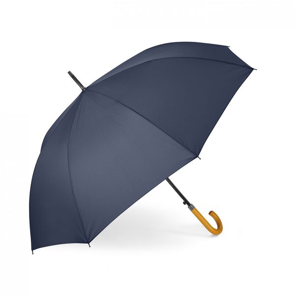 Parapluie publicitaire canne | Rain bois Bleu marine