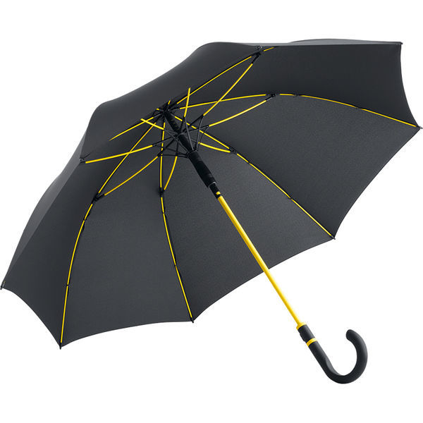 Parapluie citadin personnalisé | Stand Noir Jaune