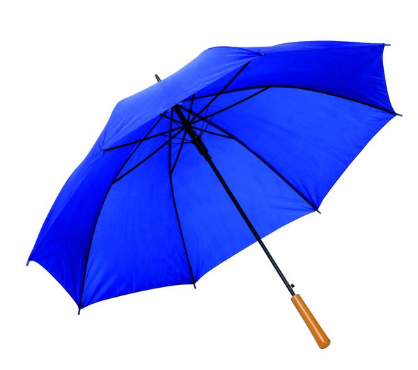 Parapluie publicitaire ville automatique|LIMBO Bleu