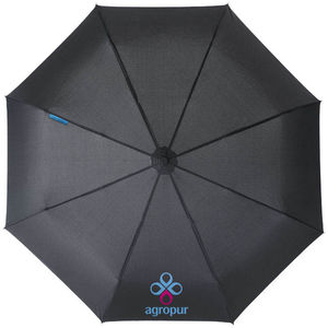 Parapluie Automatique Blanc Imprime Noir 8