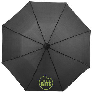Parapluie De Poche Blanc Personnalise Noir 3