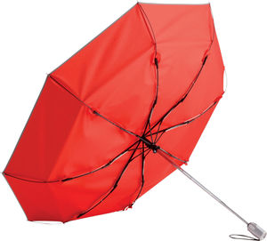 Parapluie de poche publicitaire manche pliant Rouge 7
