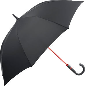 Parapluie publicitaire manche cann Anthracite Rouge