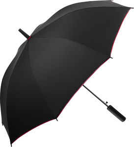 Parapluie publicitaire manche droit  Noir Rouge 1