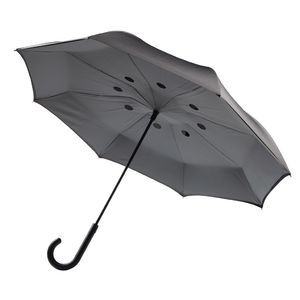 Parapluie Reversible Personnalisable Gris
