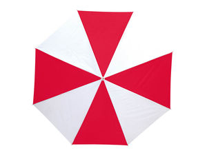Parapluies publicitaires sport Rouge Blanc 2