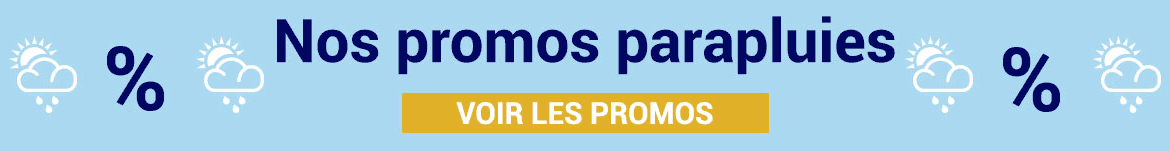 Promotions sur nos parapluies publicitaires