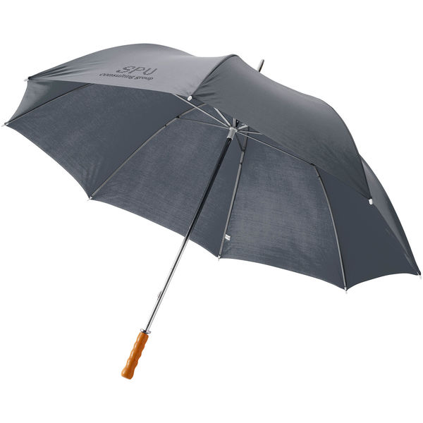 Grand Parapluie Droit Personnalise Gris