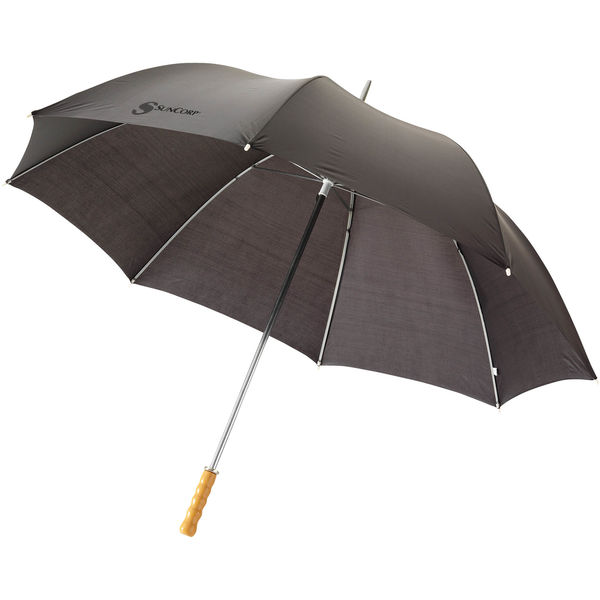 Grand Parapluie Droit Personnalise Noir