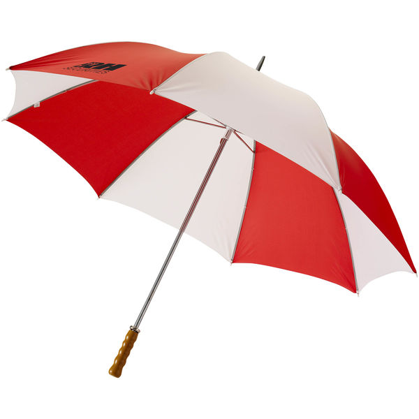 Grand Parapluie Droit Personnalise Rouge Blanc