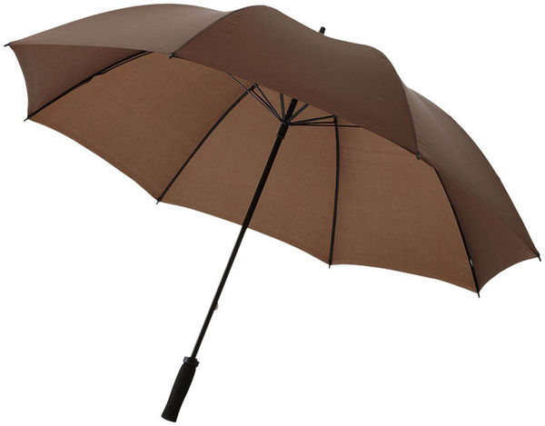 Grand Parapluie Tempete Fibre Verre Imprime Marron