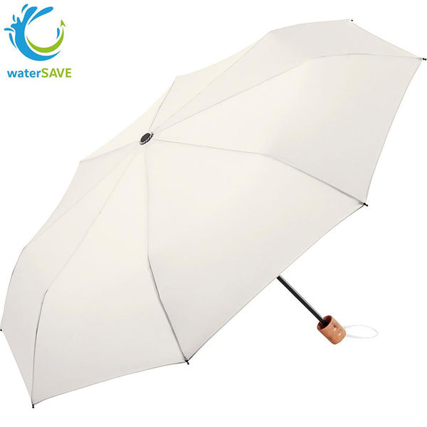 Paraplui de poche personnalisable|8 panneaux Blanc cassé
