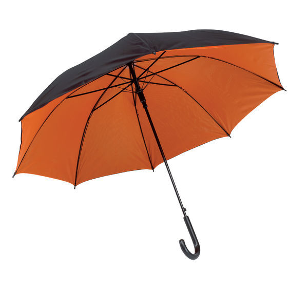 Paraplui publicitaire Noir Orange