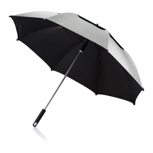 Parapluie Anti Tempete Resistant Imprime Gris