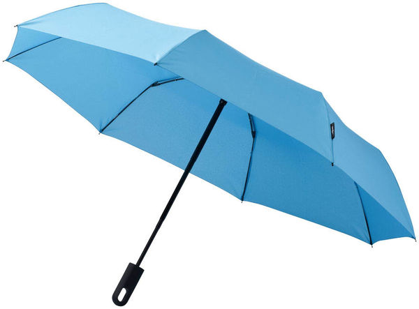 Parapluie Automatique Blanc Imprime Bleu 1