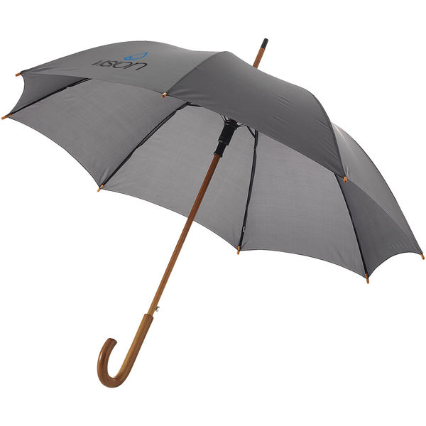 Parapluie Automatique Canne Personnalise Gris