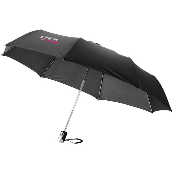 Parapluie Automatique De Poche Imprime Noir