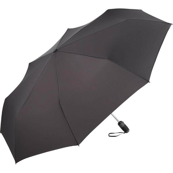 Parapluie de poche publicitaire manche droit  Anthracite