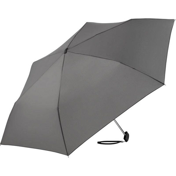 Parapluie de poche publicitaire manche pliant Gris