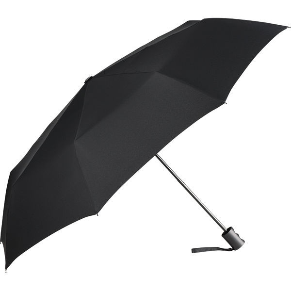 Parapluie de poche publicitaire manche pliant  Noir