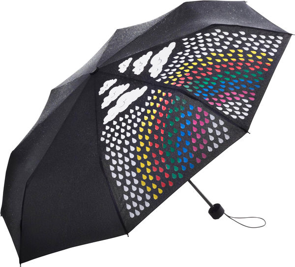Parapluie de poche publicitaire manche pliant Noir 4