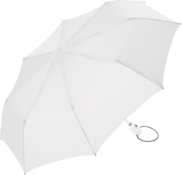 Parapluie de poche publicitaire manche pliant Blanc