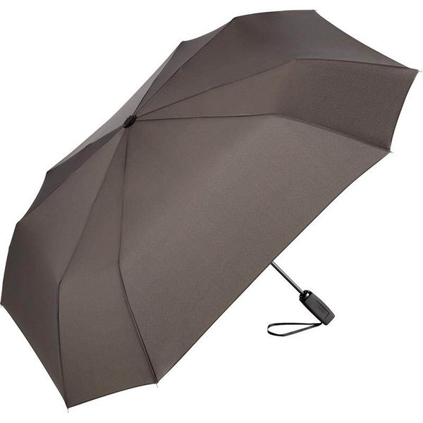 Parapluie de poche publicitaire manche pliant Anthracite