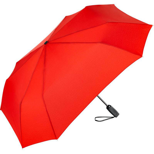 Parapluie de poche publicitaire manche pliant Rouge