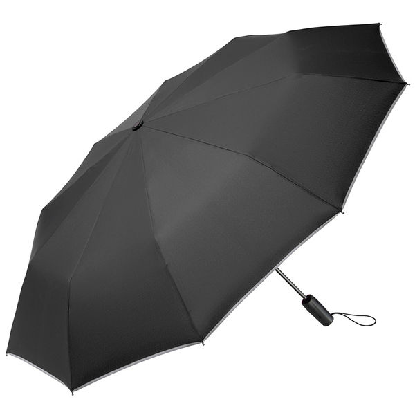 Parapluie de poche personnalisable|10 panneaux Noir