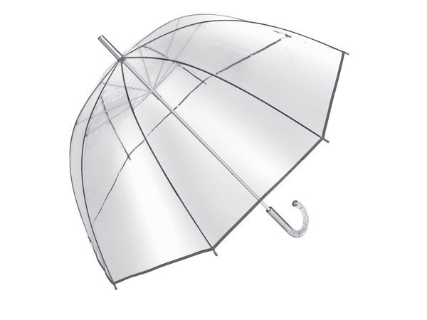 Parapluie Publicitaire Argente Transparent