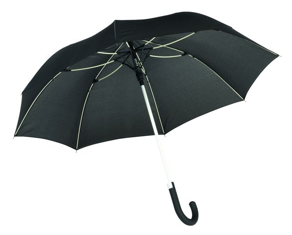 Parapluie publicitaire automatique|CANCAN Blanc Noir