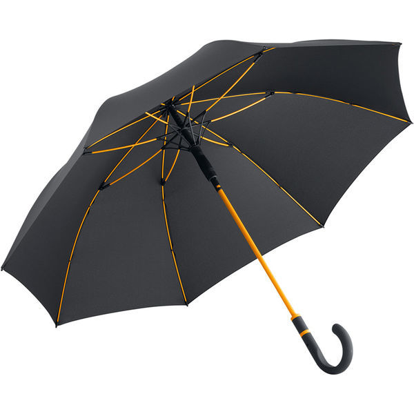 Parapluie citadin personnalisé | Stand Noir Orange