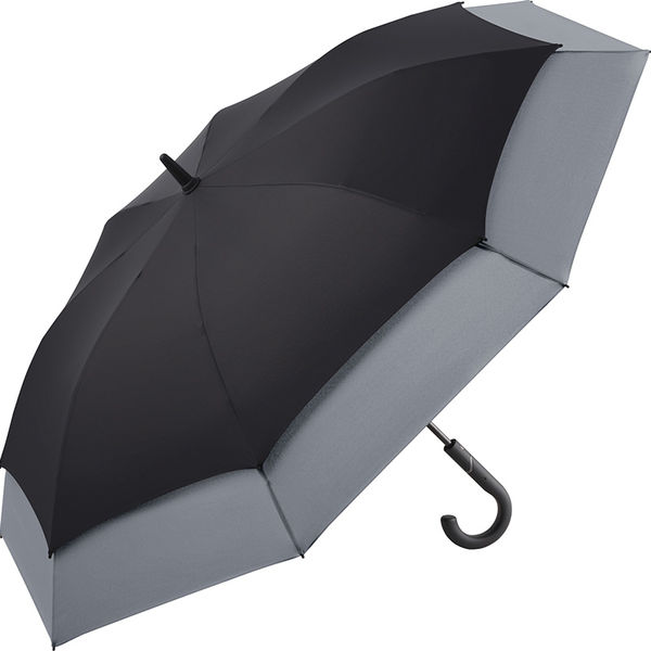 Parapluie publicitaire|Golf acier Noir Gris