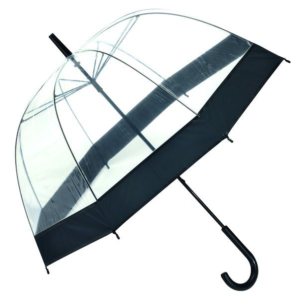 Parapluie publicitaire|HONEYMOON Noir Transparent