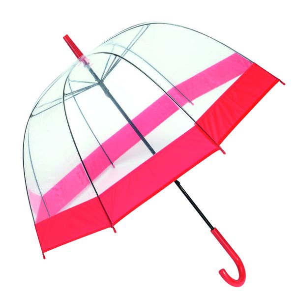 Parapluie publicitaire|HONEYMOON Rouge Transparent