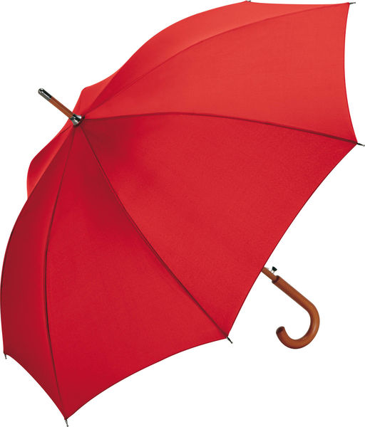 Parapluie publicitaire manche canne Rouge