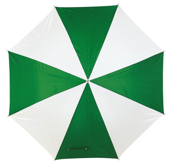 parapluie publicitaire métal Vert Blanc