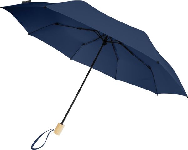 Parapluie publicitaire pliable en PET recyclé|Birgit Marine