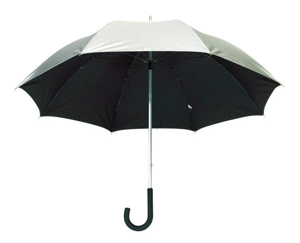 Parapluie publicitaire Argente Noir