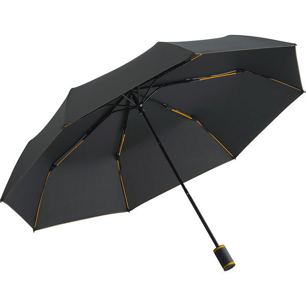 Parapluie de poche personnalisé | Oscar Noir Orange